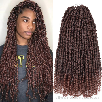 Passion Twist Crochet Hair For Black Women Crochet Pre twisted Curly Hair Passion Twists Synthetic Braiding Hair Extensions